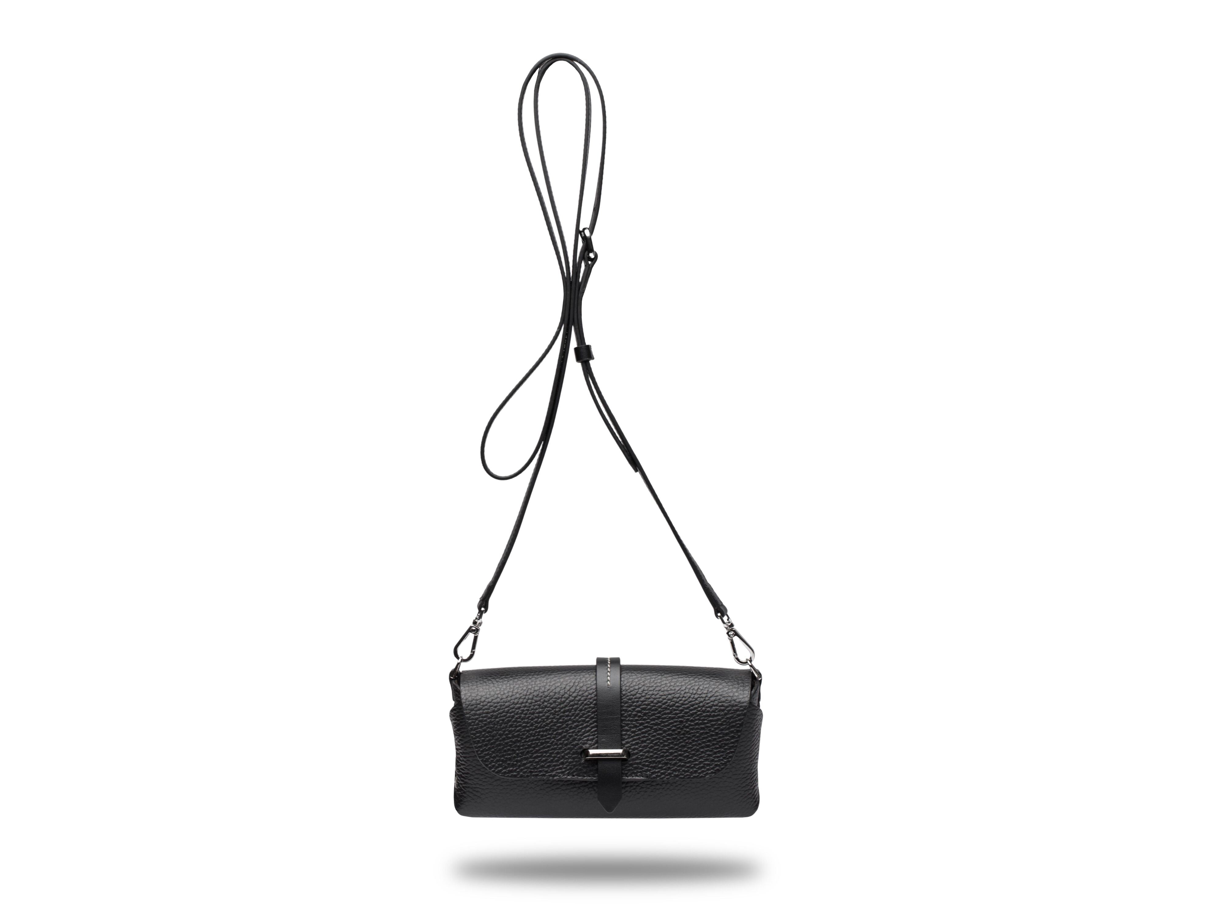 JULIENNE – Étui à lunettes breloque de sac fait main – Marron JULIENNE – Étui à lunettes breloque de sac fait main – Marron