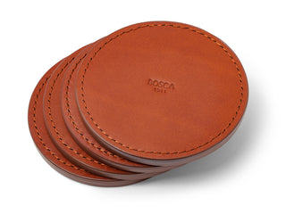 Vachetta Round Coasters - Set of 4