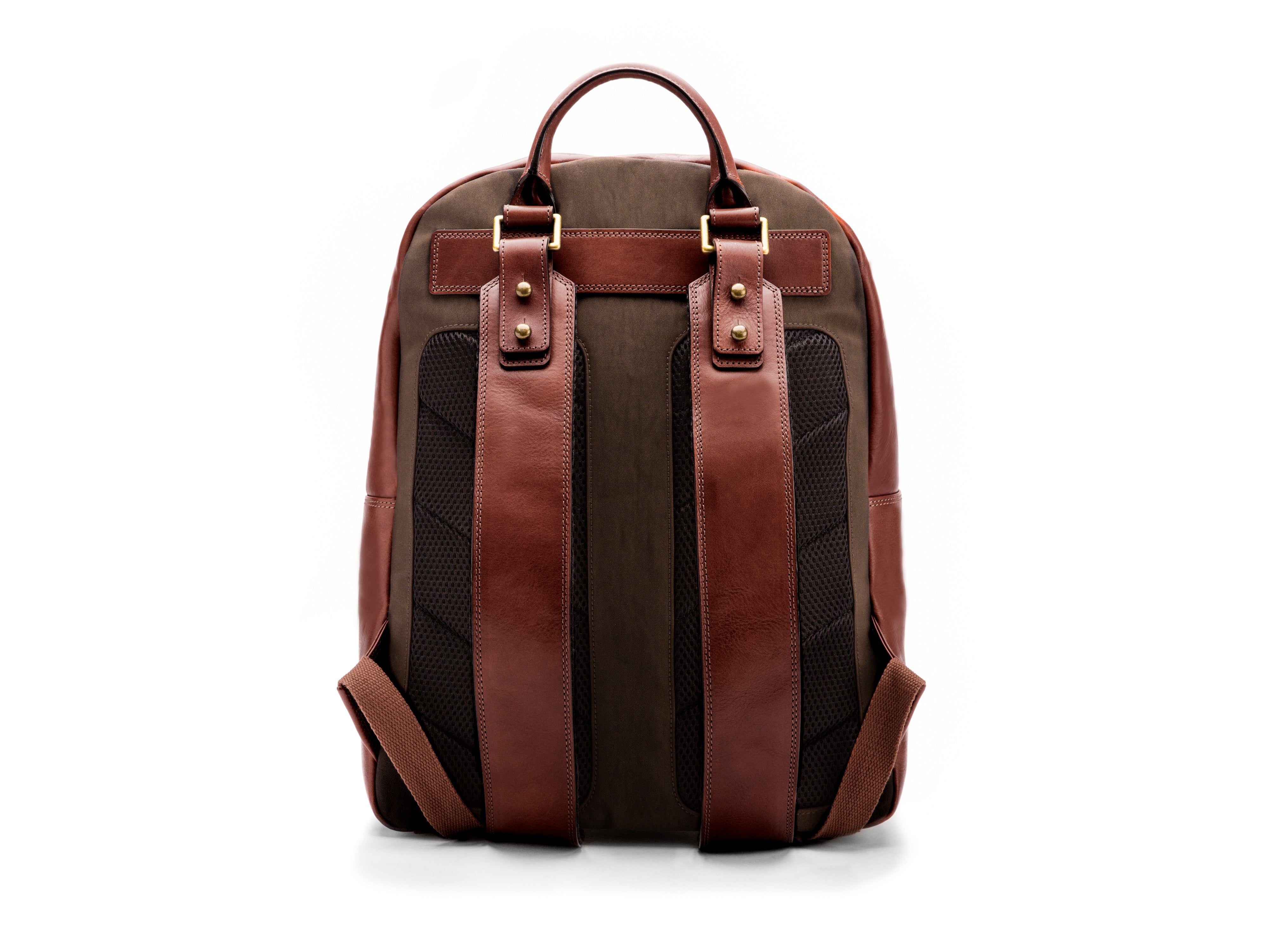 bosca leather drawstring backpack Bosca Dolce Backpack (Amber)