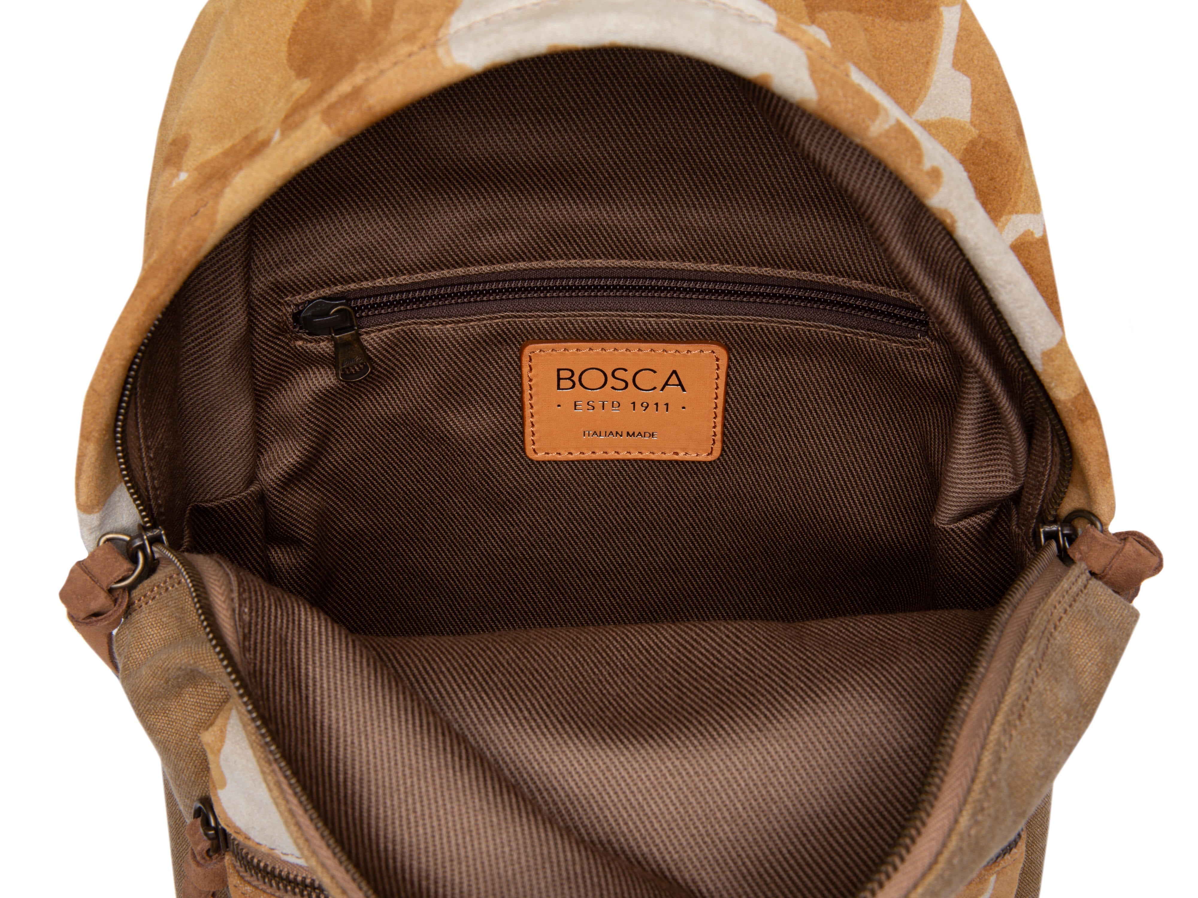 bosca leather drawstring backpack Bosca | Camo Nicole Backpack