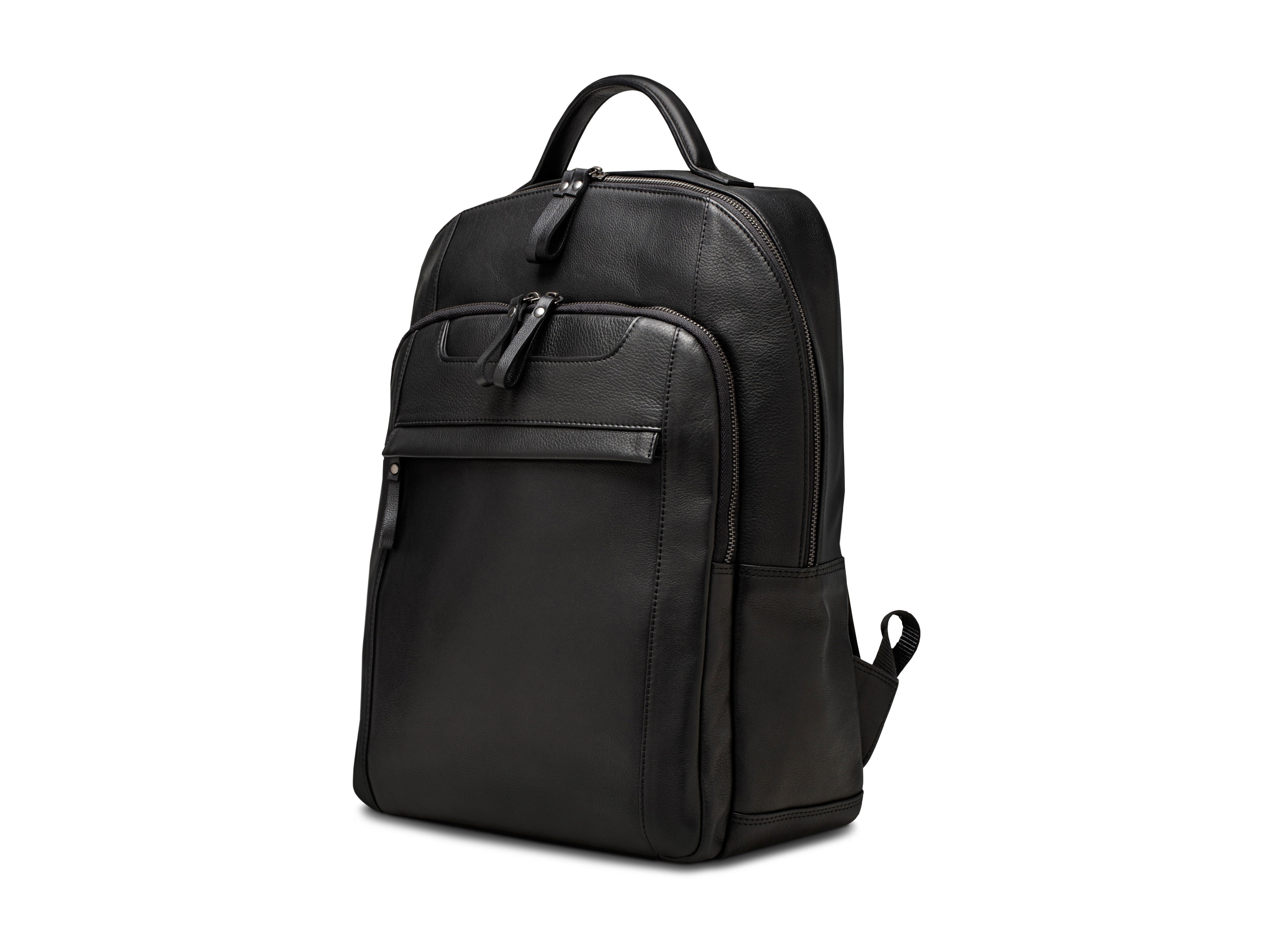 black mens leather backpack Bosca | Classic Nappa Backpack