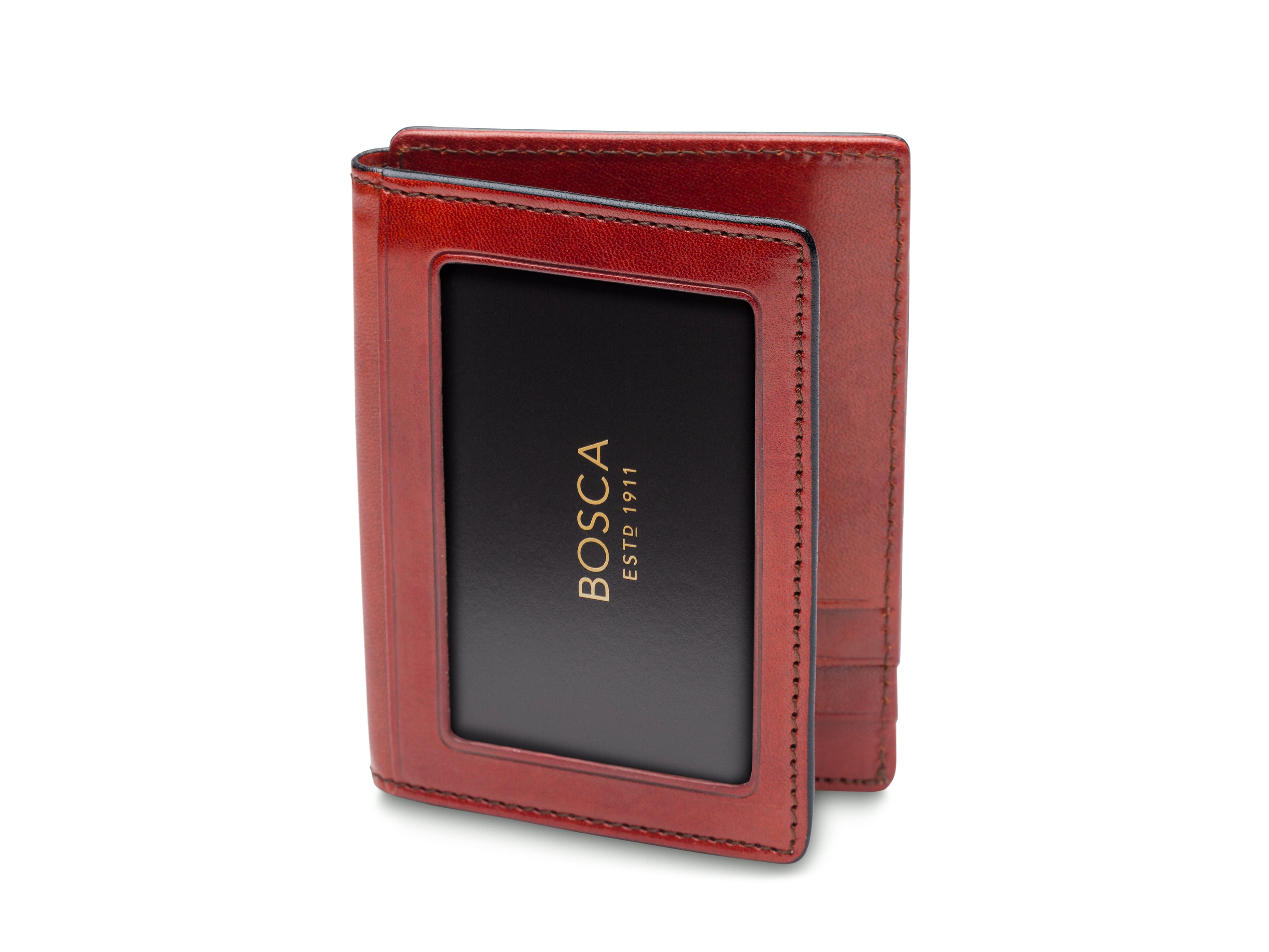 BULLCAPTAIN PORTA CARTE Di Credito ID Uomo Blocco RFID In Vera Pelle - Foto 7